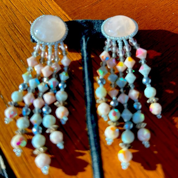 VINTAGE DESIGNER CHIPITA ROSE QUARTZ VINTAGE SILVER METAL, LOADED BEADS- REDUCED - Picture 12 of 16